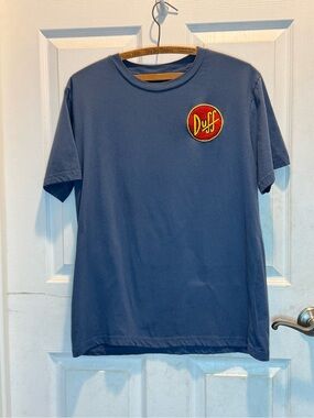 Duff Logo Short-Sleeve Crewneck T-Shirt - Blue